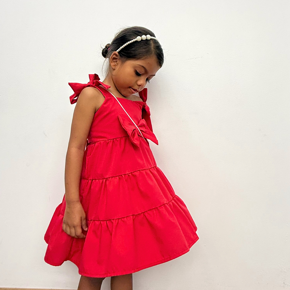 Vestido con Moño Frontal – Estilo Princesa Casual