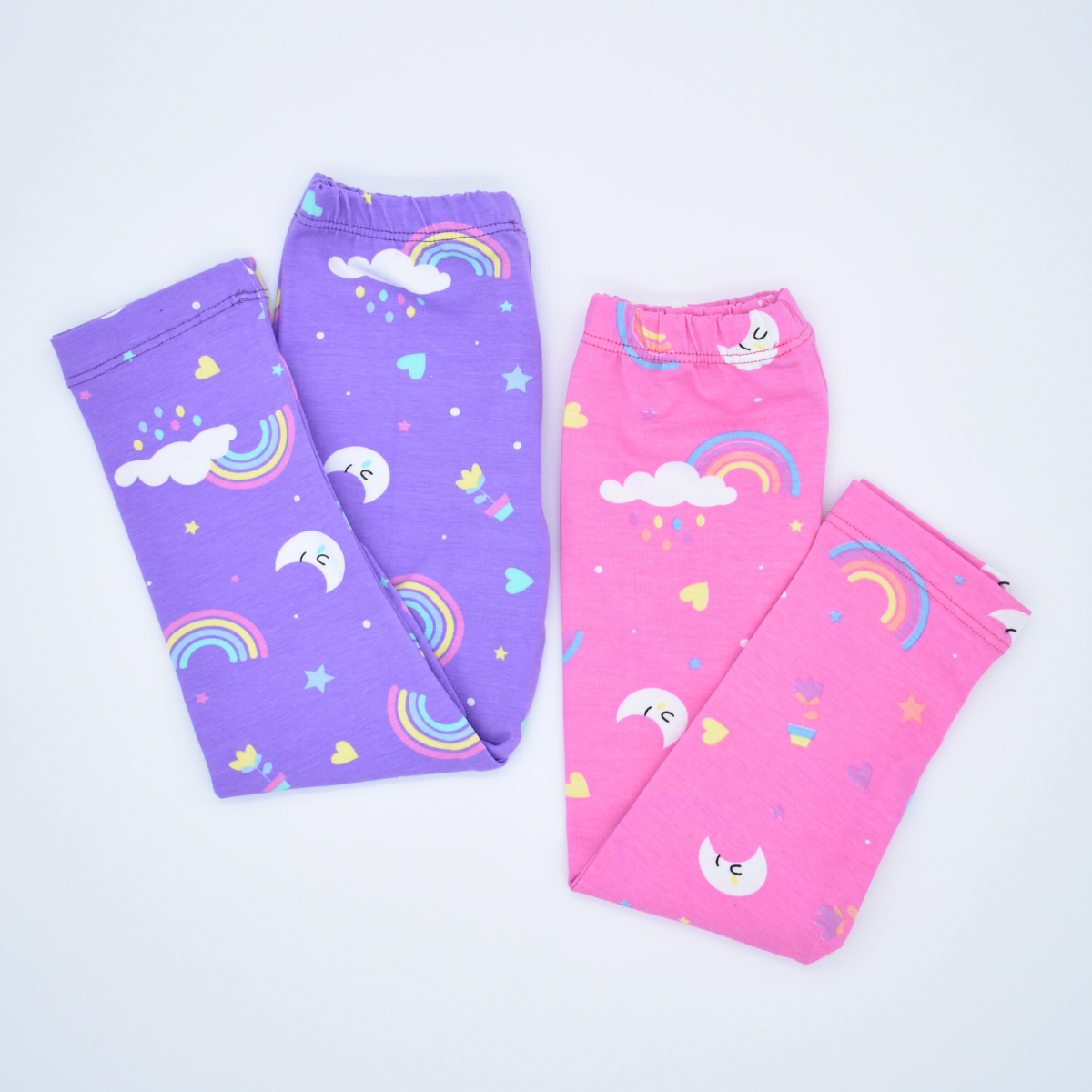 Leggins Estampados Arcoíris y Nubes