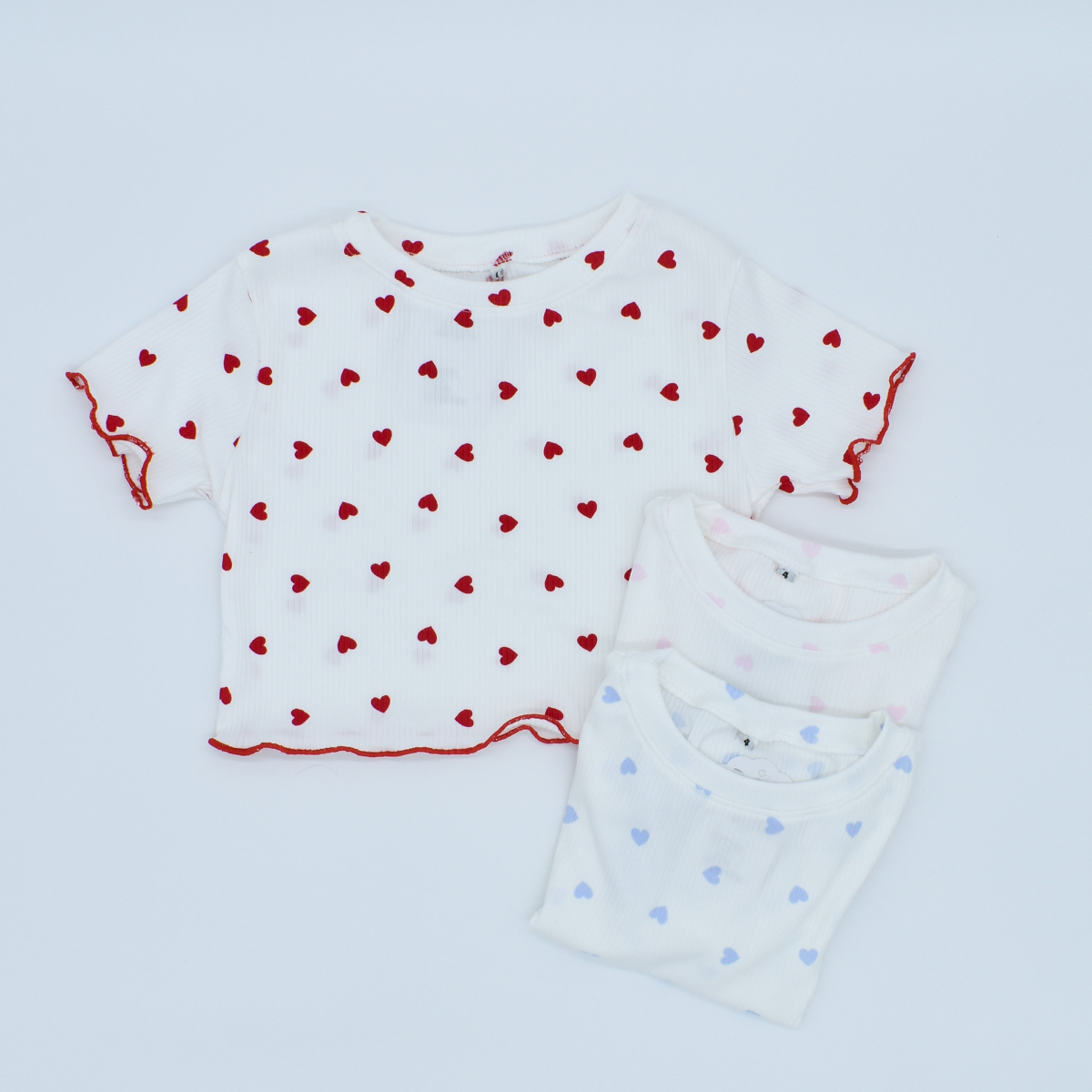 Blusa en Rib de Corazones