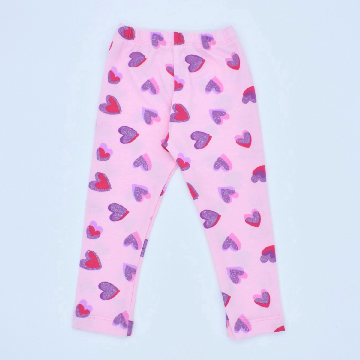 Leggins con Estampado de Corazones Colores