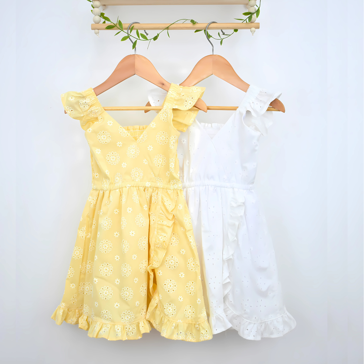 Vestido Hoja Rota Grabado de Flores