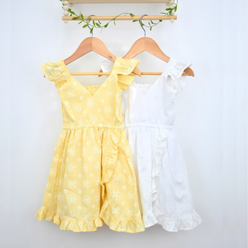 Vestido Hoja Rota Grabado de Flores