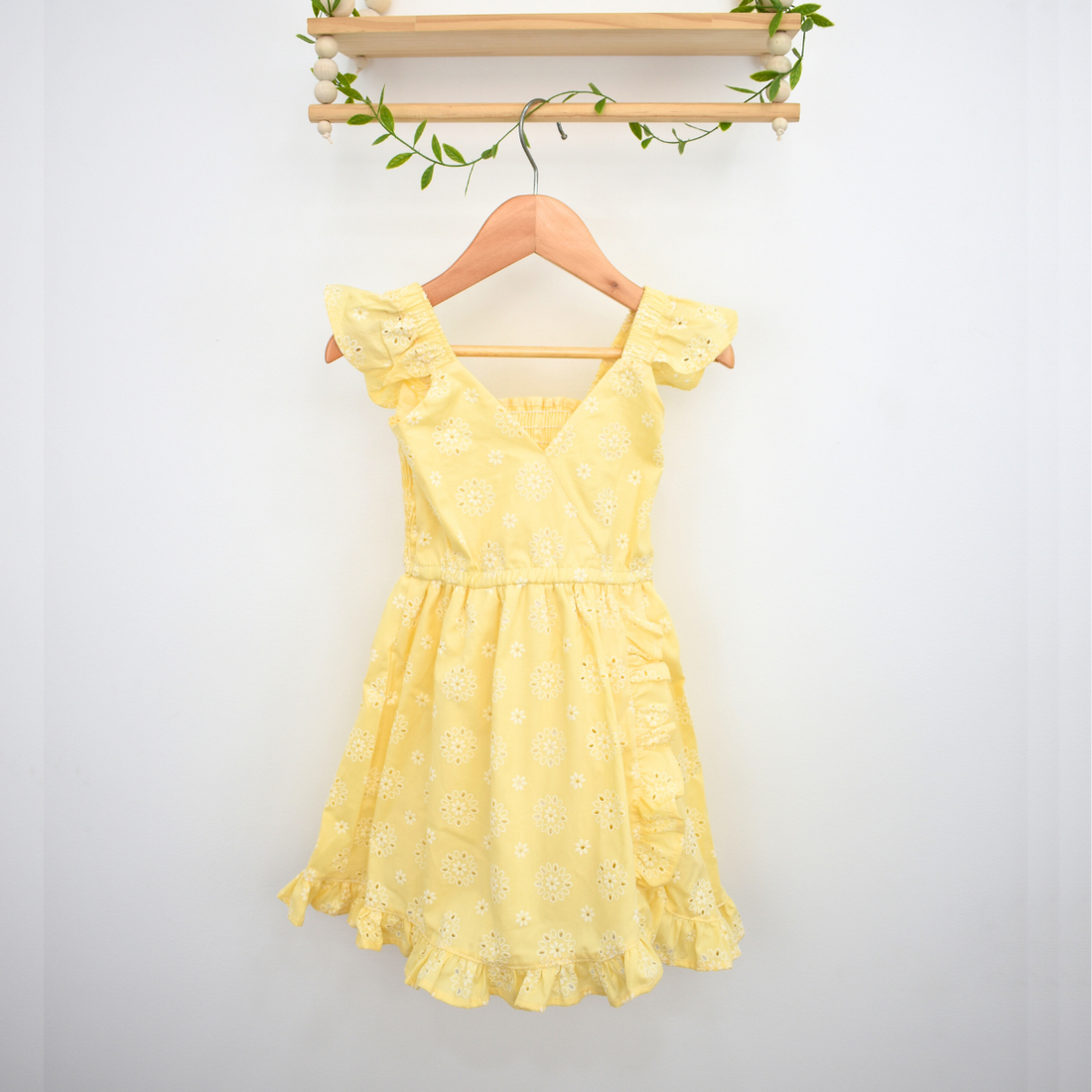 Vestido Hoja Rota Grabado de Flores