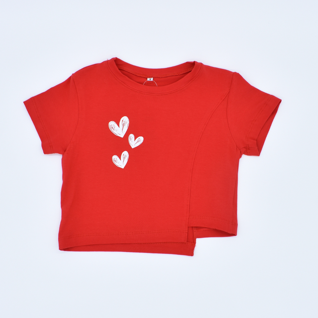 Blusa con Corte Asimétrico Corta