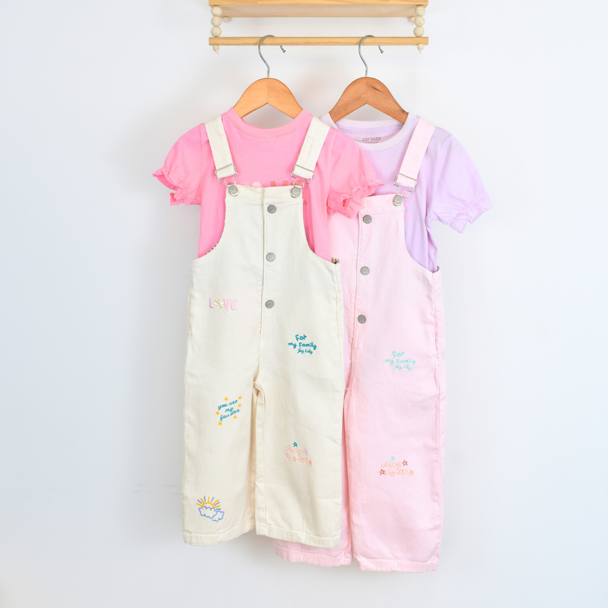 Conjunto de Overol largo con Bordados