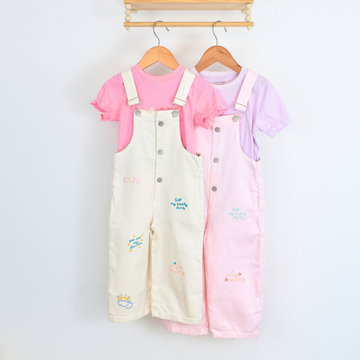 Conjunto de Overol largo con Bordados