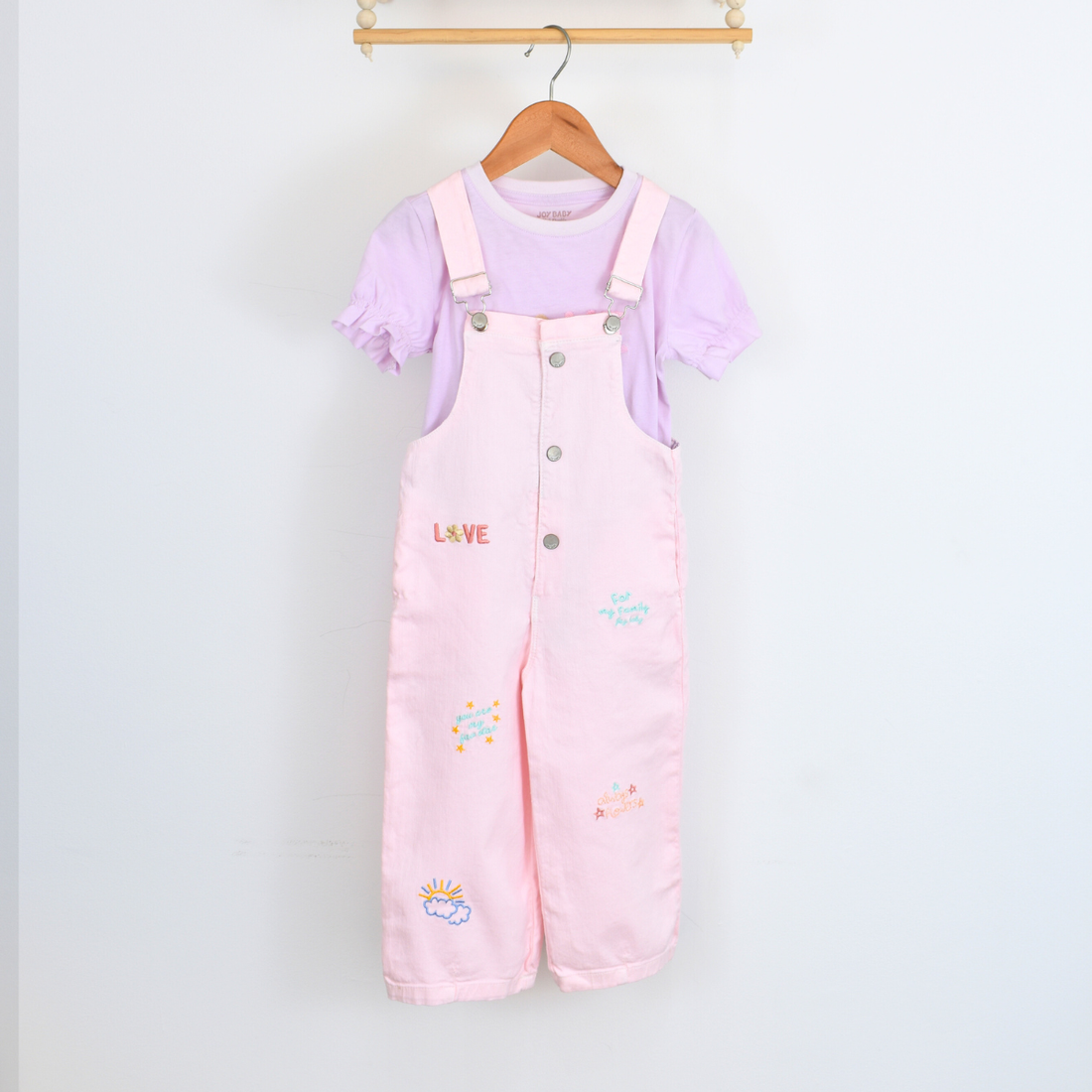 Conjunto de Overol largo con Bordados