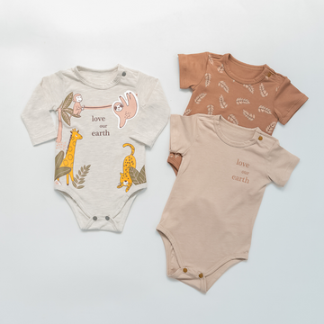 Set x3 Bodys Manga Larga y Corta