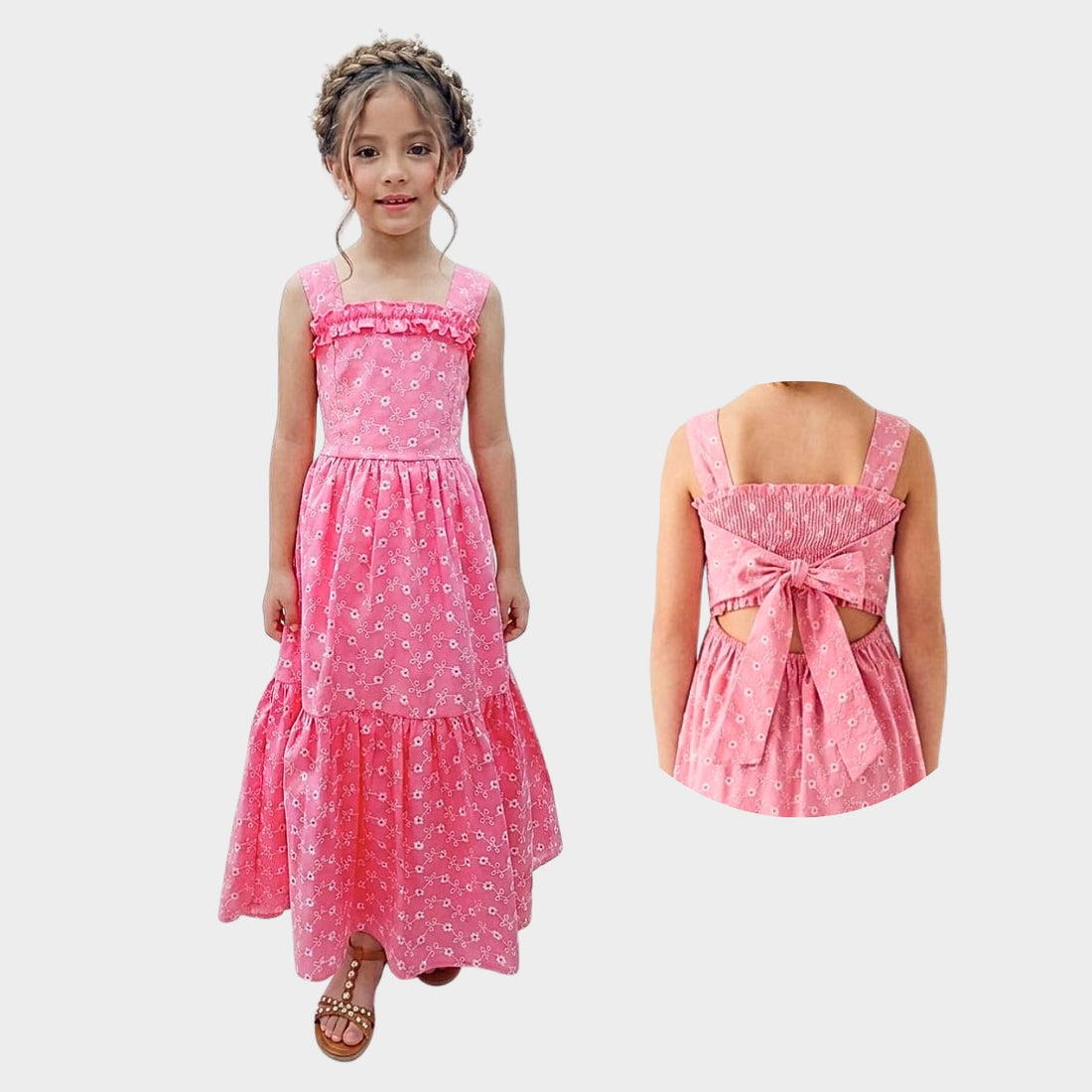 Vestido Largo Hoja Rota